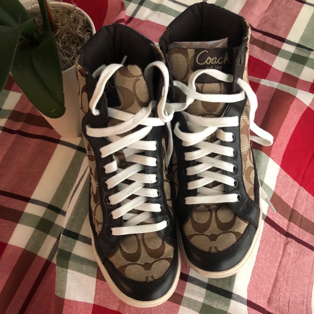 Coach high top sneakers